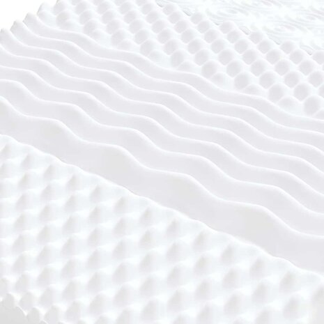 Schuimmatras 7 zones hardheid 20 ILD 100x210 cm wit 5