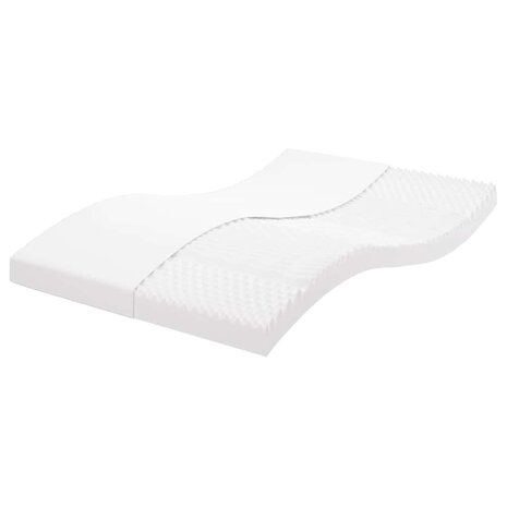 Schuimmatras 7 zones hardheid 20 ILD 120x220 cm wit 1