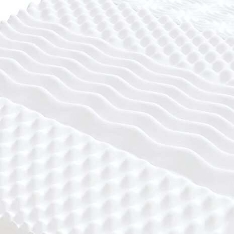 Schuimmatras 7 zones hardheid 20 ILD 120x220 cm wit 5