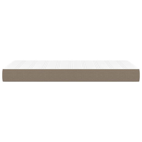 Pocketveringmatras voor kinderen medium 80x160 cm stof taupe 4