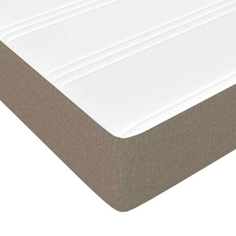 Pocketveringmatras voor kinderen medium 80x160 cm stof taupe 5