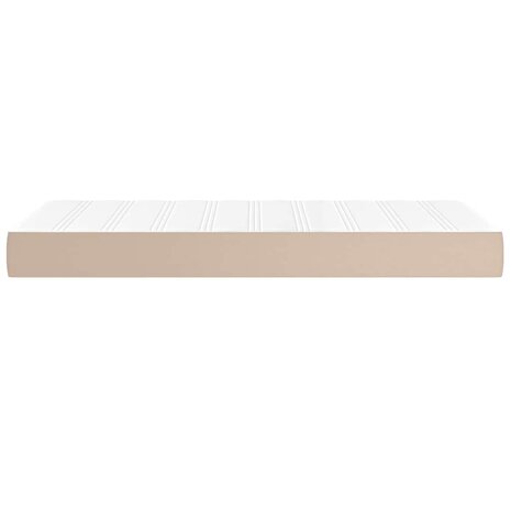 Pocketveringmatras voor kinderen medium 80x160 cm kunstleer cappuccino 4
