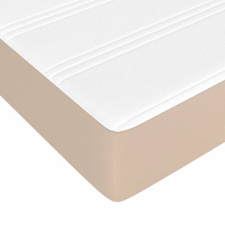 Pocketveringmatras voor kinderen medium 80x160 cm kunstleer cappuccino 5