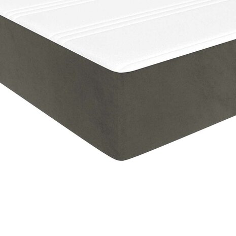Pocketveringmatras voor kinderen medium 80x160 cm fluweel donkergrijs 5