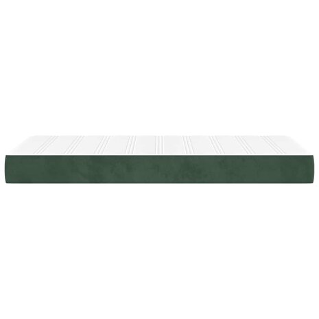 Pocketveringmatras voor kinderen medium 80x160 cm fluweel donkergroen 4