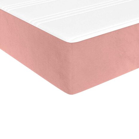 Pocketveringmatras voor kinderen medium 80x160 cm fluweel roze 5