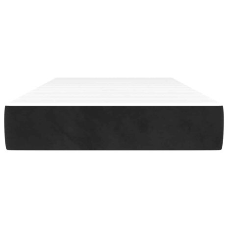 Pocketveringmatras medium 80x210x20 cm fluweel zwart 3
