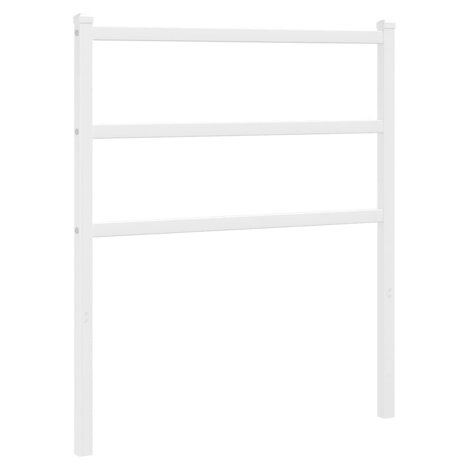 Vervangend hoofdbord 75 cm metaal wit 2