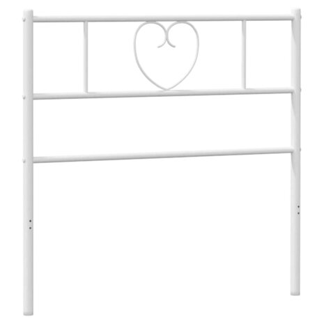 Vervangend hoofdbord 75 cm metaal wit 2