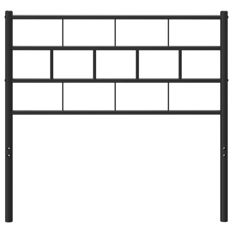 Vervangend hoofdbord 75 cm metaal zwart 3