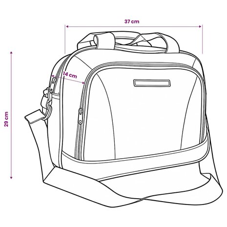 Reisbagage set zwart 5-delig 8