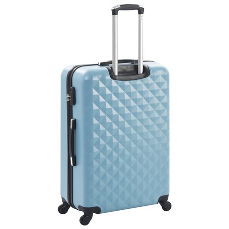 3-delige Harde kofferset ABS blauw 4