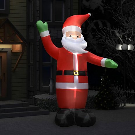 Kerstman opblaasbaar met LED's IP44 3 m 1
