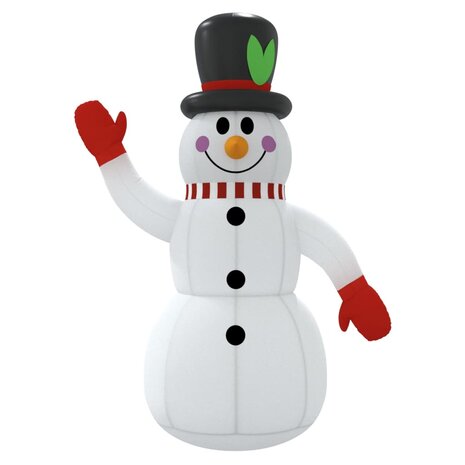 Sneeuwpop opblaasbaar met LED's 120 cm 4