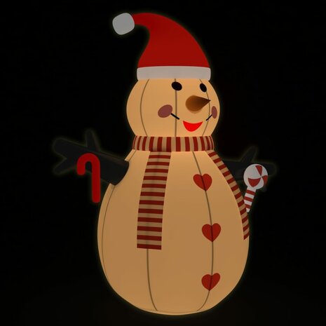 Sneeuwpop opblaasbaar met LED's 300 cm 2