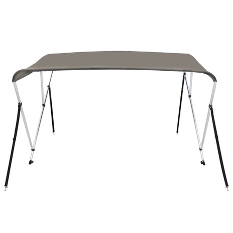 Biminitop 3 bogen 183x180x137 cm grijs 3