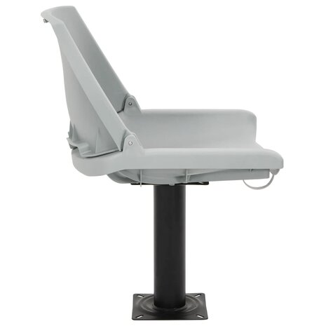 2-delige Bootstoelen set inklapbaar 48x51x41 cm grijs 5