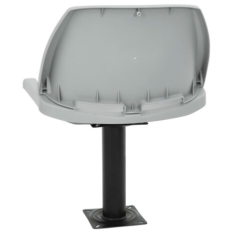 2-delige Bootstoelen set inklapbaar 48x51x41 cm grijs 7