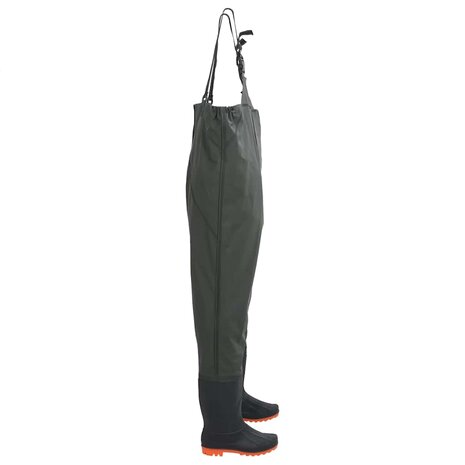 Waadpak met laarzen maat 43 donkergroen 3