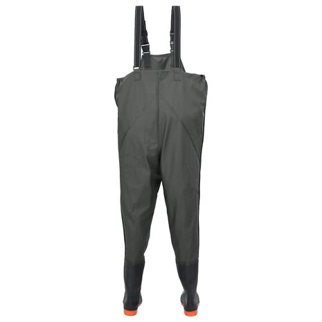 Waadpak met laarzen maat 43 donkergroen 4