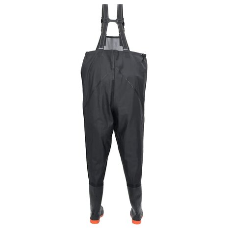 Waadpak met laarzen maat 38 zwart 4