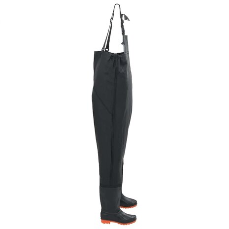 Waadpak met laarzen maat 42 zwart 3