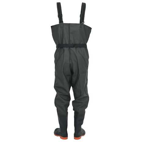 Waadpak met laarzen en riem maat 38 donkergroen 4