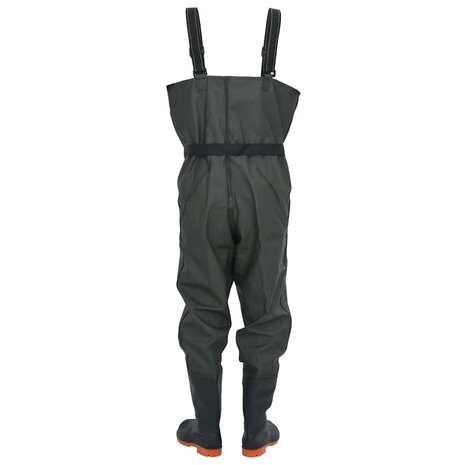 Waadpak met laarzen en riem maat 39 donkergroen 4