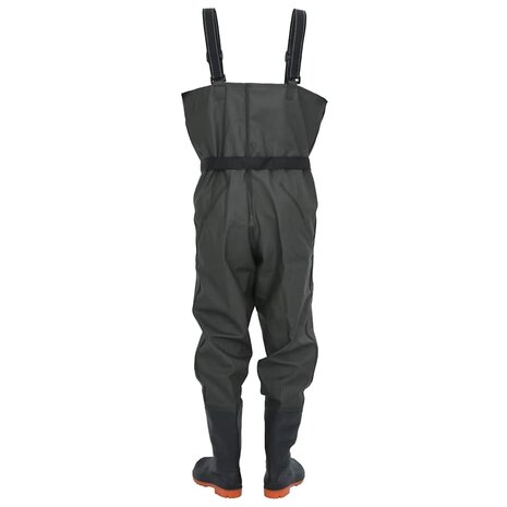 Waadpak met laarzen en riem maat 43 donkergroen 4