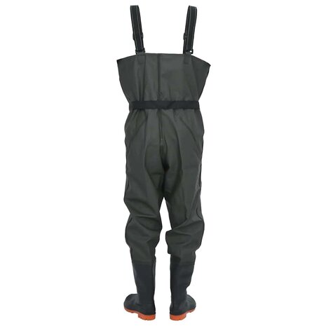 Waadpak met laarzen en riem maat 44 donkergroen 4