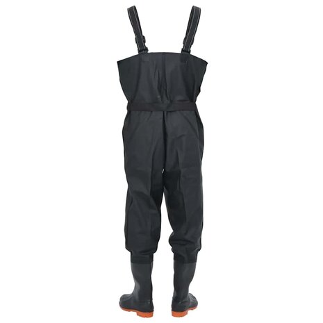 Waadpak met laarzen en riem maat 38 zwart 4