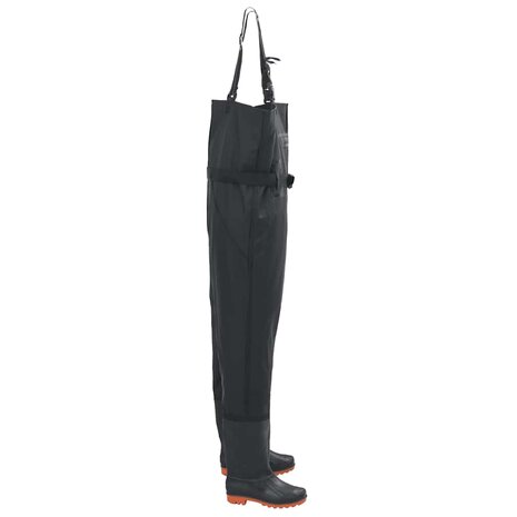 Waadpak met laarzen en riem maat 41 zwart 3
