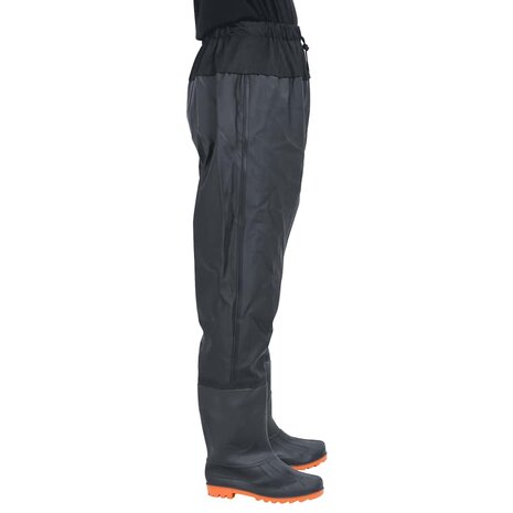 Waadpak met laarzen maat 44 zwart 3