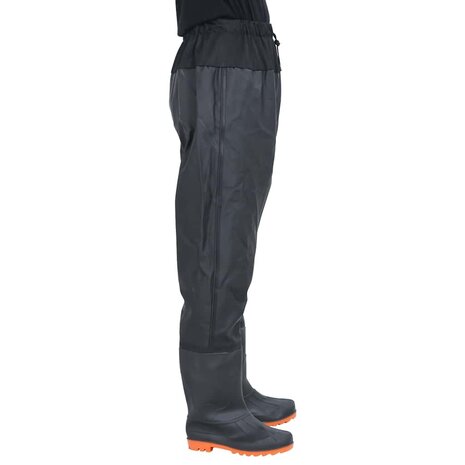 Waadpak met laarzen maat 45 zwart 3