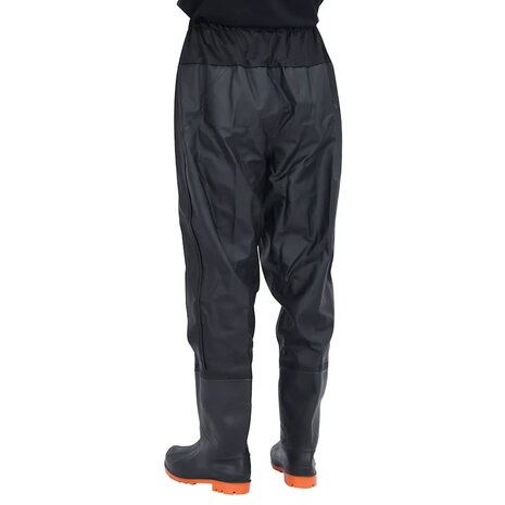 Waadpak met laarzen maat 46 zwart 4