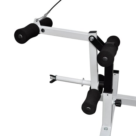 Gewichtenbank met gewichtenrek en halterset 90 kg 6