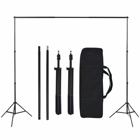 Fotostudioset met achtergrond en verlichtingsset 6