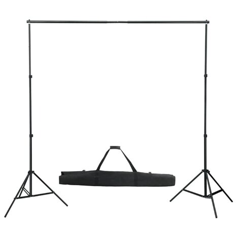 Fotostudioset met lampen, paraplu's, achtergrond en reflector 3