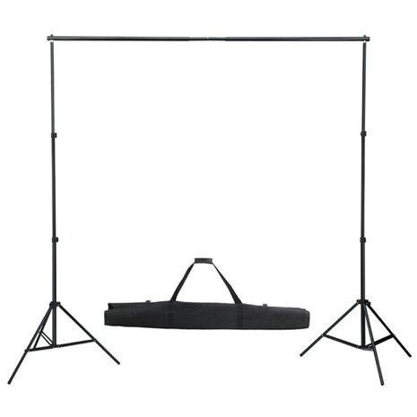Fotostudioset met lampen, paraplu's, achtergrond en reflector 3