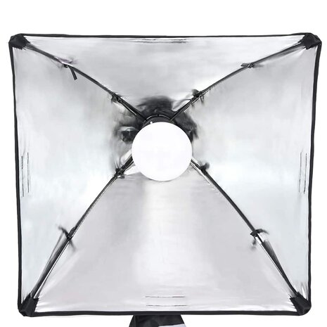 Fotostudioset met verlichtingsset, achtergrond en reflector 8