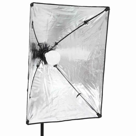 Fotostudioset met verlichtingsset en achtergrond 6