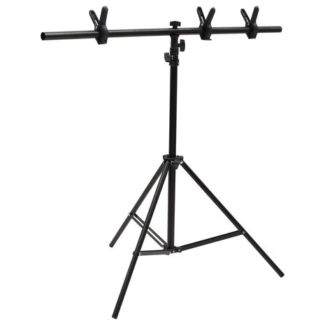 Fotostudioset met verlichtingsset achtergrond en reflector 7