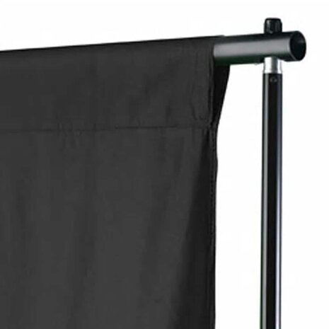Achtergrond zonder standaard 500x300 cm katoen zwart  3