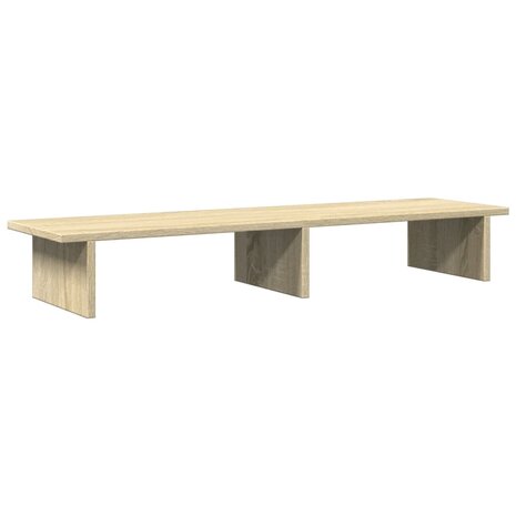 Monitorstandaard 100x27x15 cm bewerkt hout sonoma eikenkleurig 2