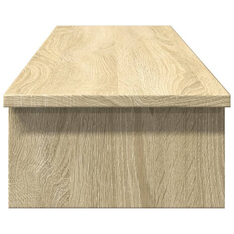 Monitorstandaard 100x27x15 cm bewerkt hout sonoma eikenkleurig 5