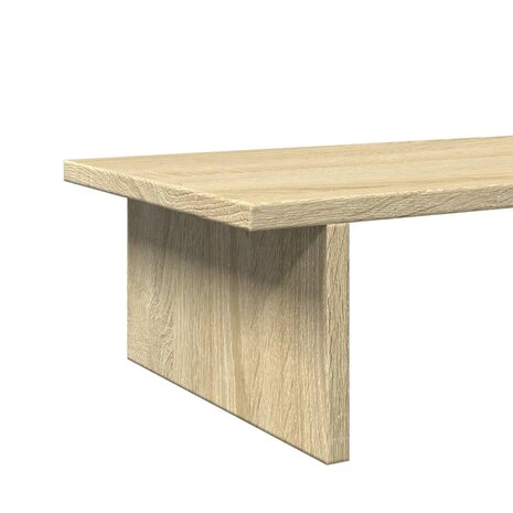 Monitorstandaard 100x27x15 cm bewerkt hout sonoma eikenkleurig 7