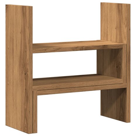 Bureau organiser 40x17x41 cm bewerkt hout artisanaal eiken 2