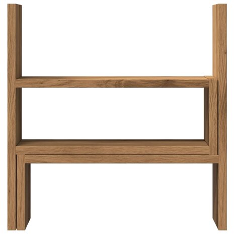 Bureau organiser 40x17x41 cm bewerkt hout artisanaal eiken 4