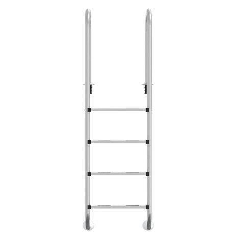 Zwembadladder 54x38x184,5 cm 304 roestvrij staal 3