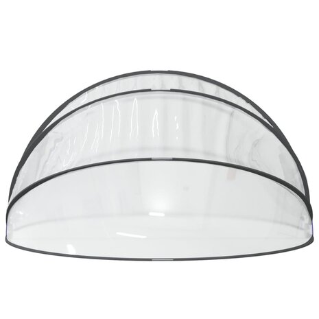 Zwembadoverkapping rond 406x203 cm PVC 5